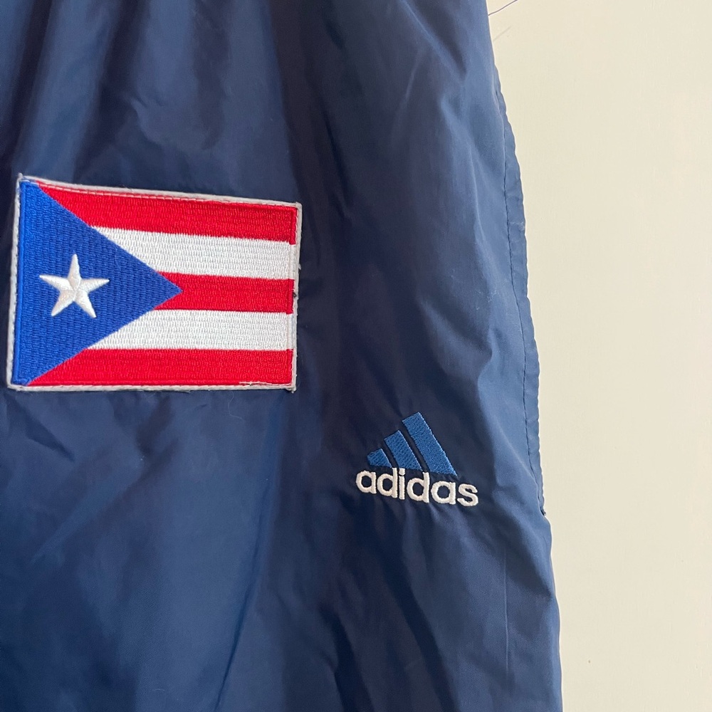adidas Navy Jacket with Puerto Rico Flag Patch